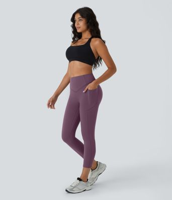 Halara UltraSculpt™ High Waisted Scrunch Butt Lifting Tummy Control Pocket Shaping Capri Training Leggings