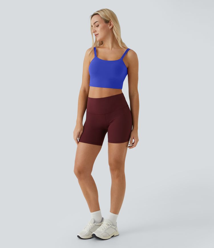 Double Straps Cropped Yoga Tank Top