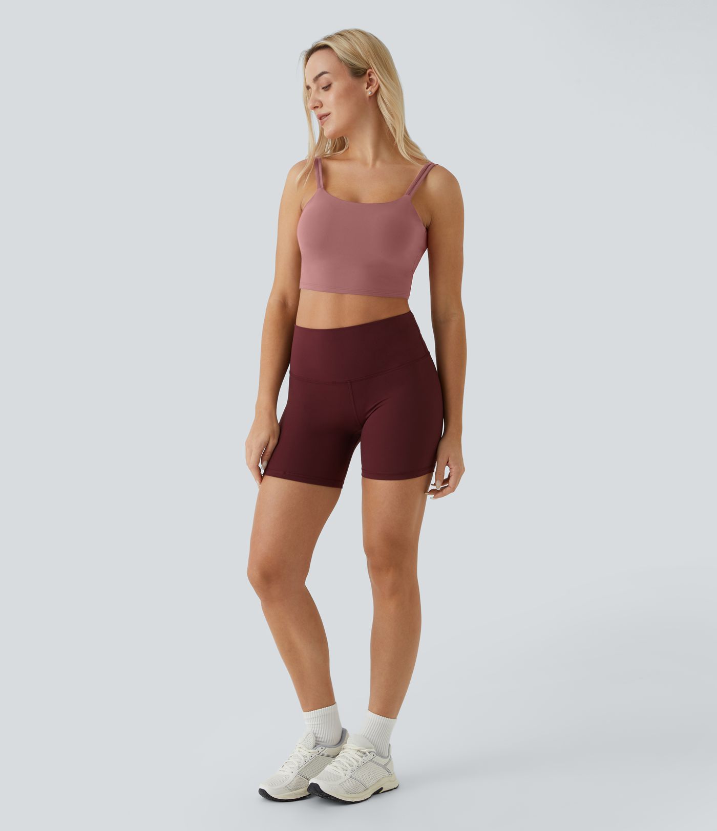 Double Straps Cropped Yoga Tank Top