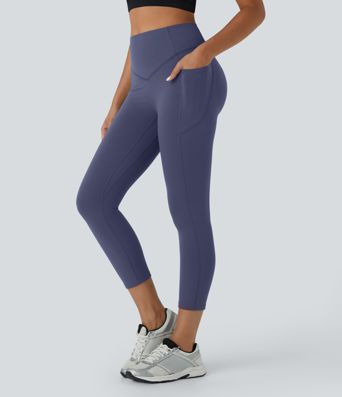 Halara UltraSculpt™ High Waisted Scrunch Butt Lifting Tummy Control Pocket Shaping Capri Training Leggings