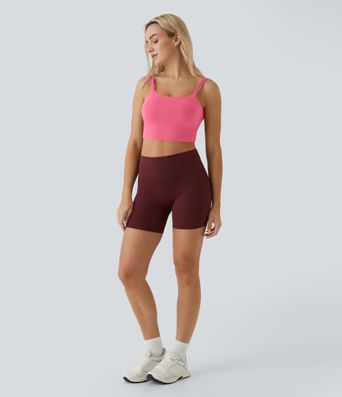 Double Straps Cropped Yoga Tank Top