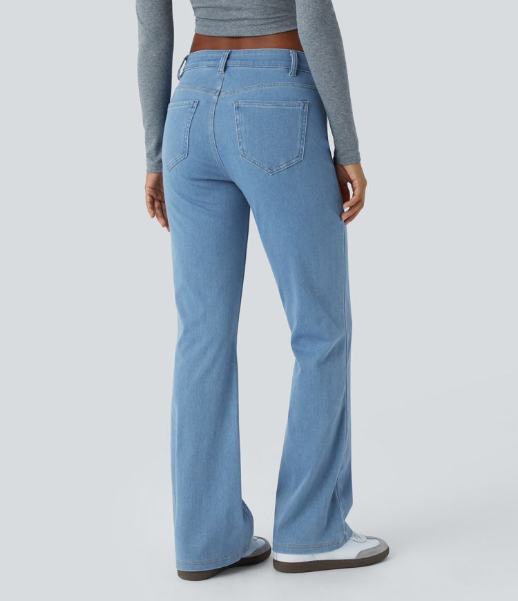 Halara Flex™ Mid Rise Pockets Casual Bootcut Jeans
