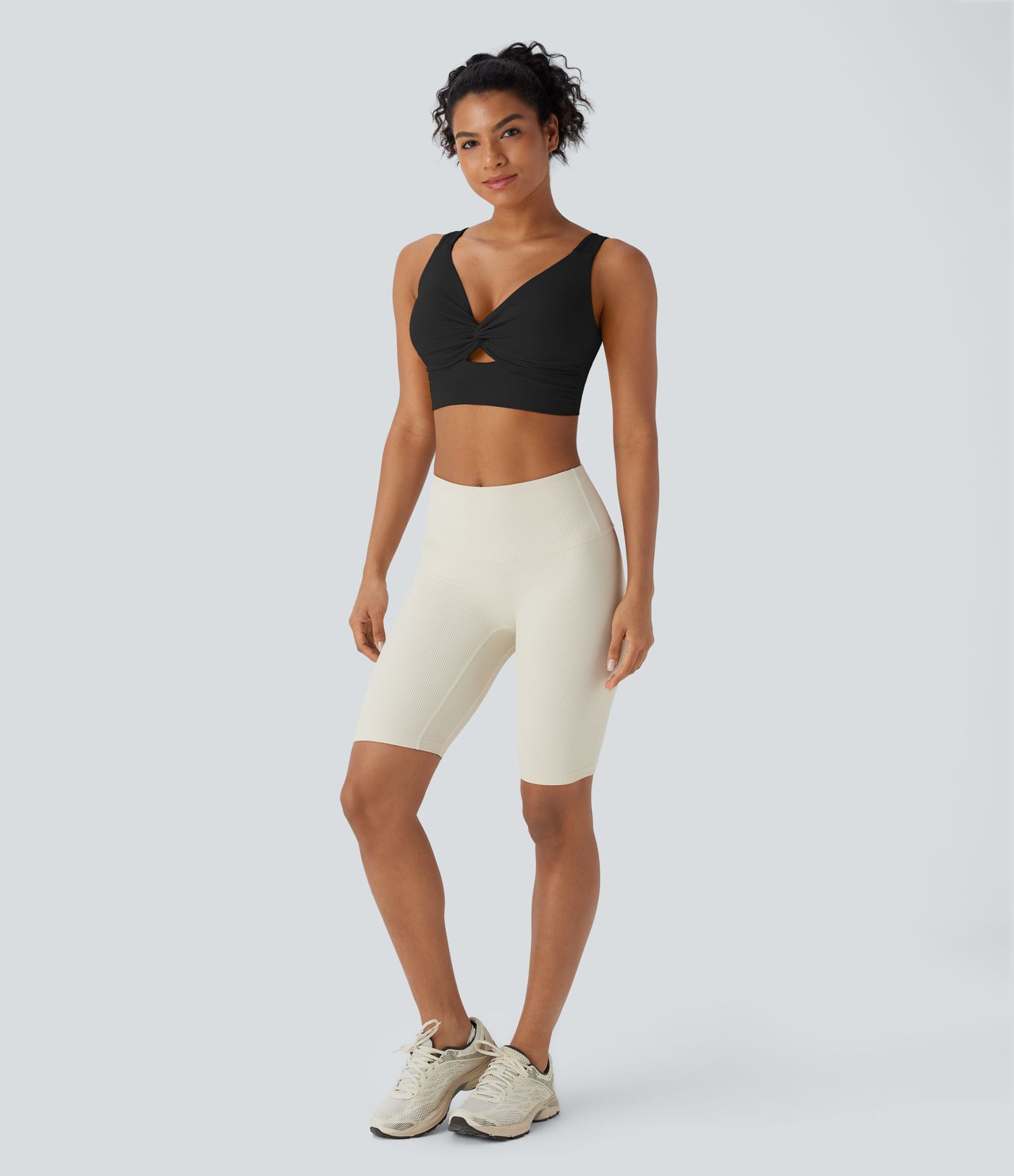 SoftlyZero™ Airy Low Support Cut Out Cool Touch Yoga Sports Bra E-G Cups-UPF50+