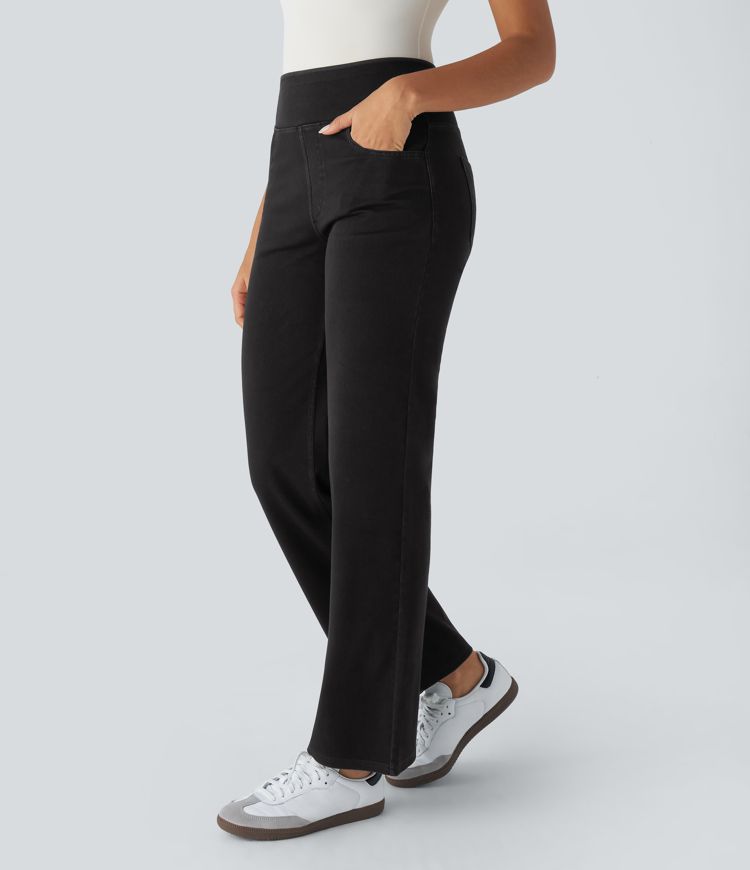 Halara Flex™ High Waisted Pockets Straight Leg Work Jeans