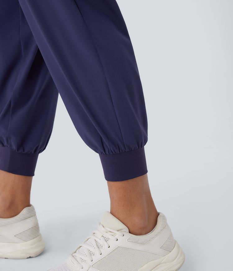 Breezeful™ Crossover High Waisted Side Pockets Quick Dry Yoga Joggers
