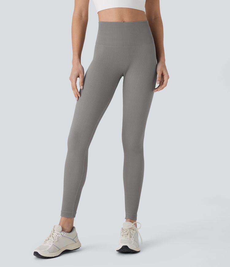 Seamless Flow High Waisted Tummy Control Butt Lifting 7/8 Yoga Leggings