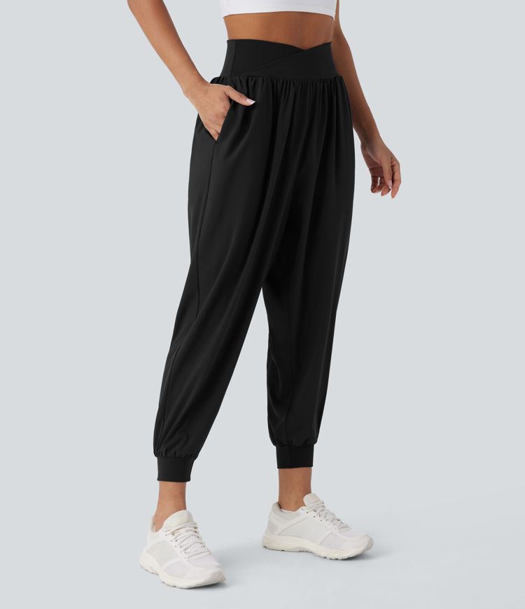 Breezeful™ Crossover joggers de yoga de talle alto con bolsillos y secado rápido Breezeful™ Crossover joggers de yoga de talle alto con bolsillos y secado rápido