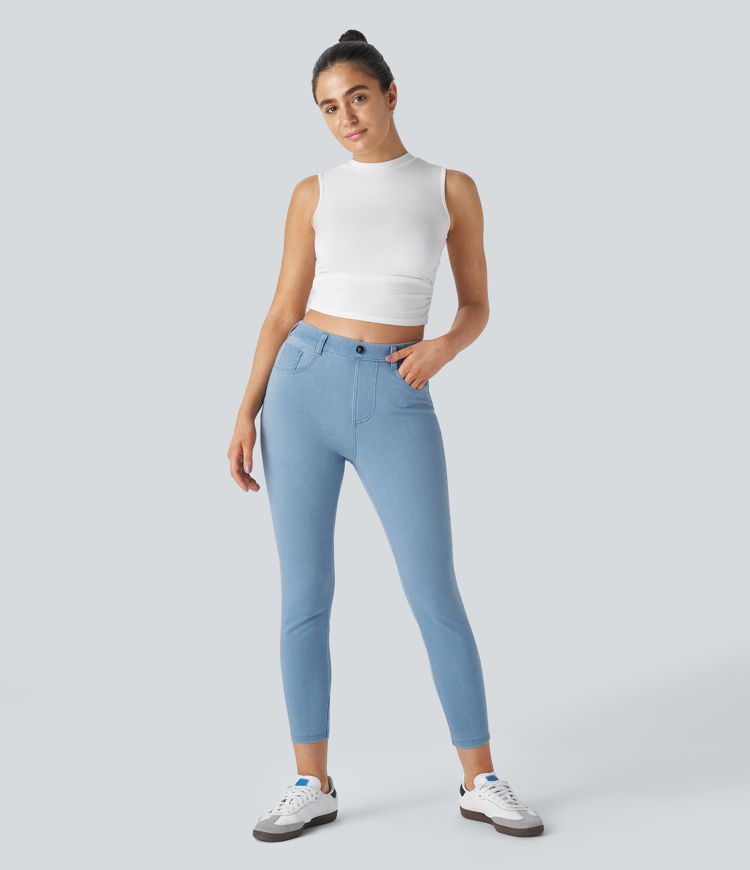 Halara Flex™ High Waisted Pockets Denim Work Leggings