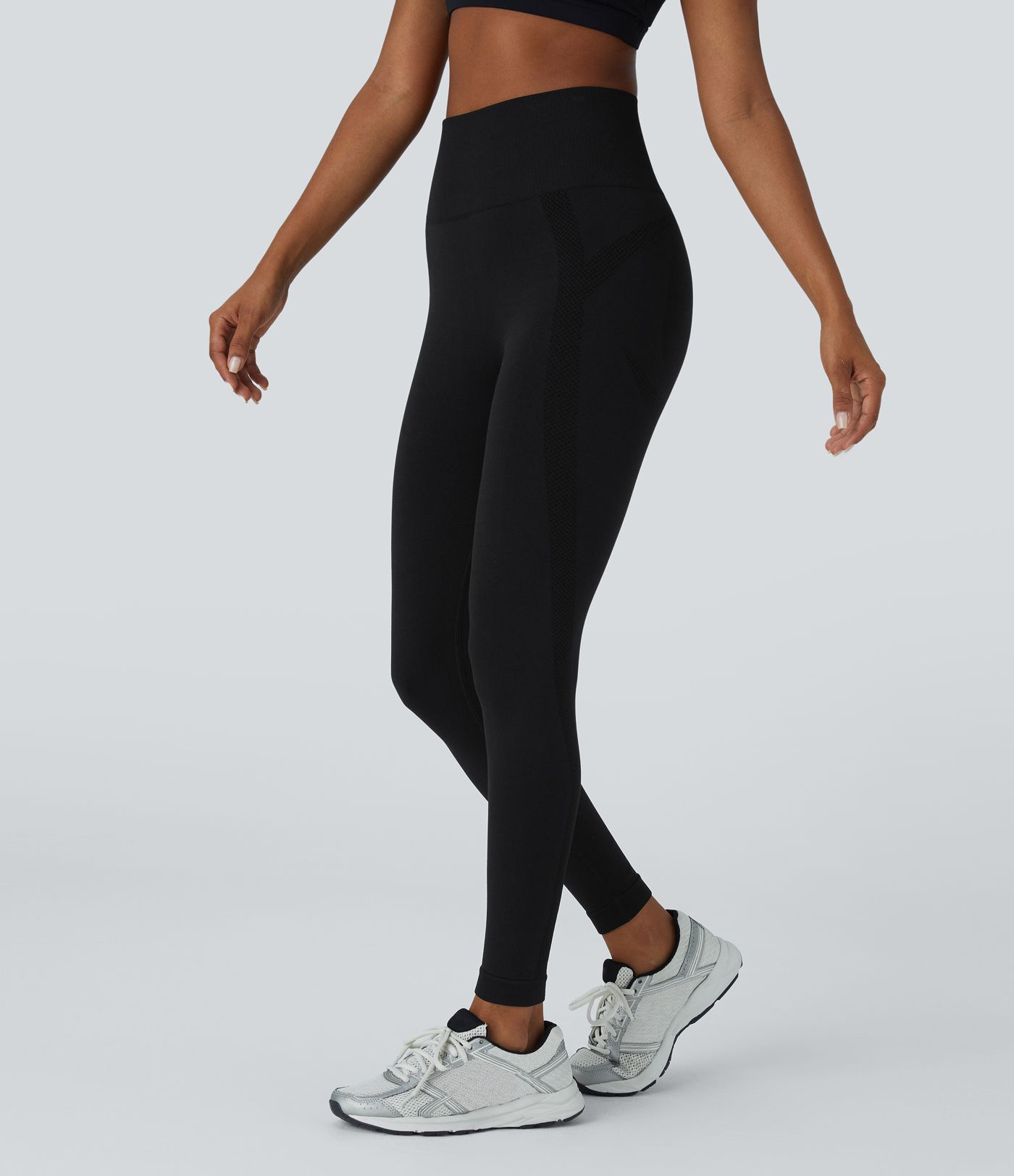 Seamless Flow High Waisted Ruched 7/8 Yoga Leggings