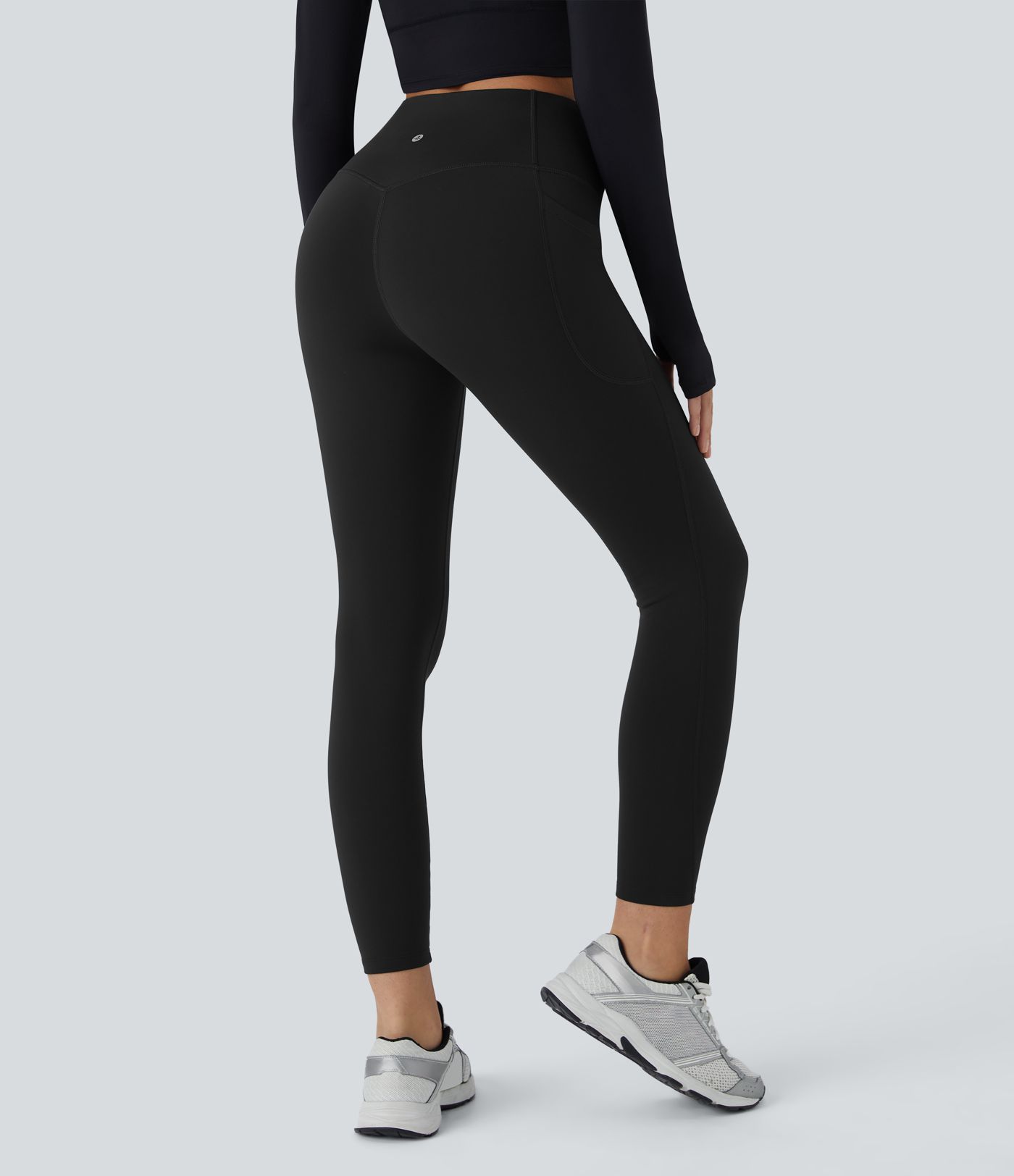 SoftlyZero™ Plush Thermal High Waisted Tummy Control Pocket Workout Leggings
