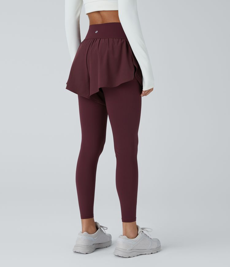 Breezeful™ High Waisted Reflective Dots Pocket 2-in-1 Quick Dry Training Leggings