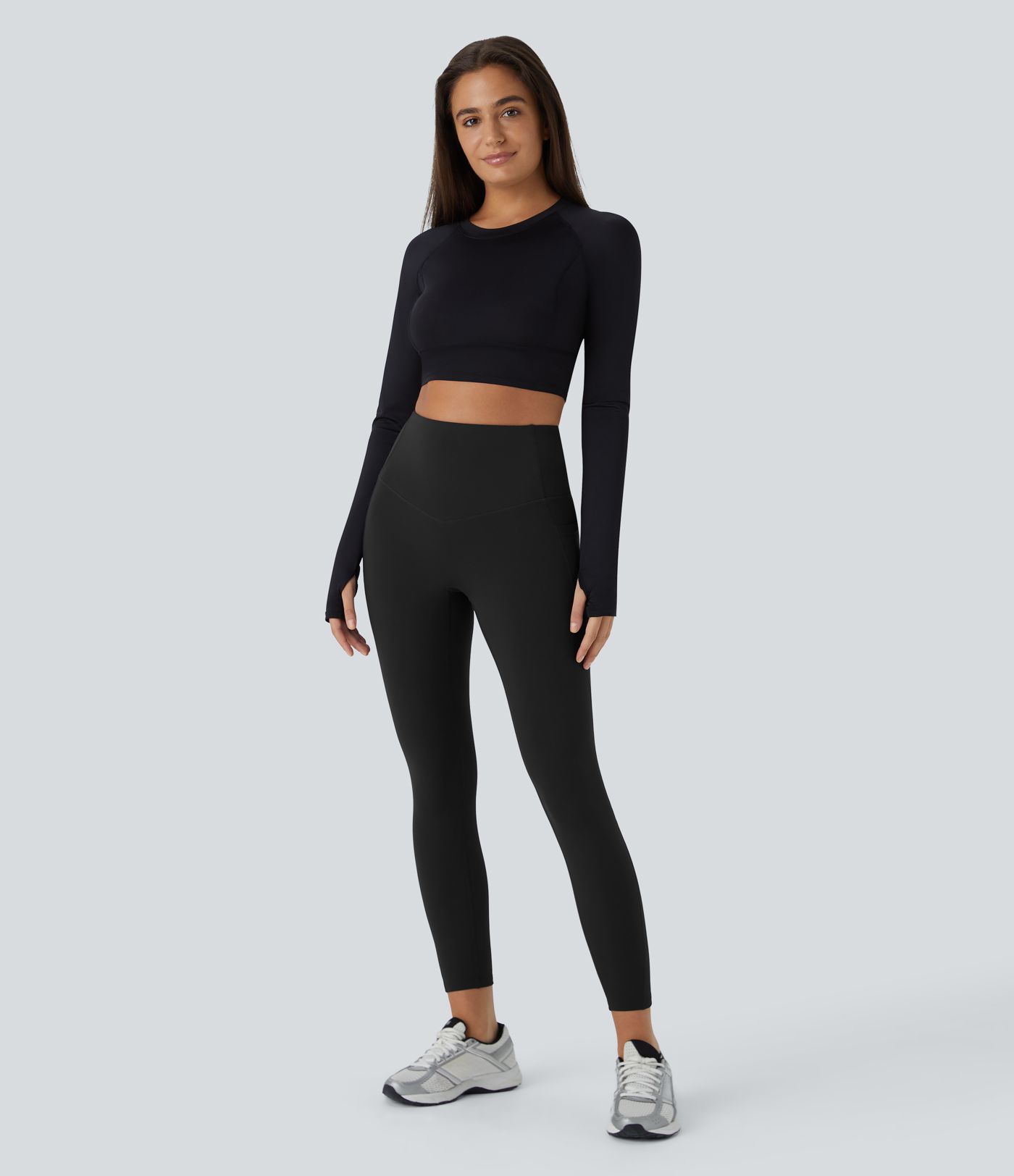 SoftlyZero™ Plush Thermal High Waisted Tummy Control Pocket Workout Leggings