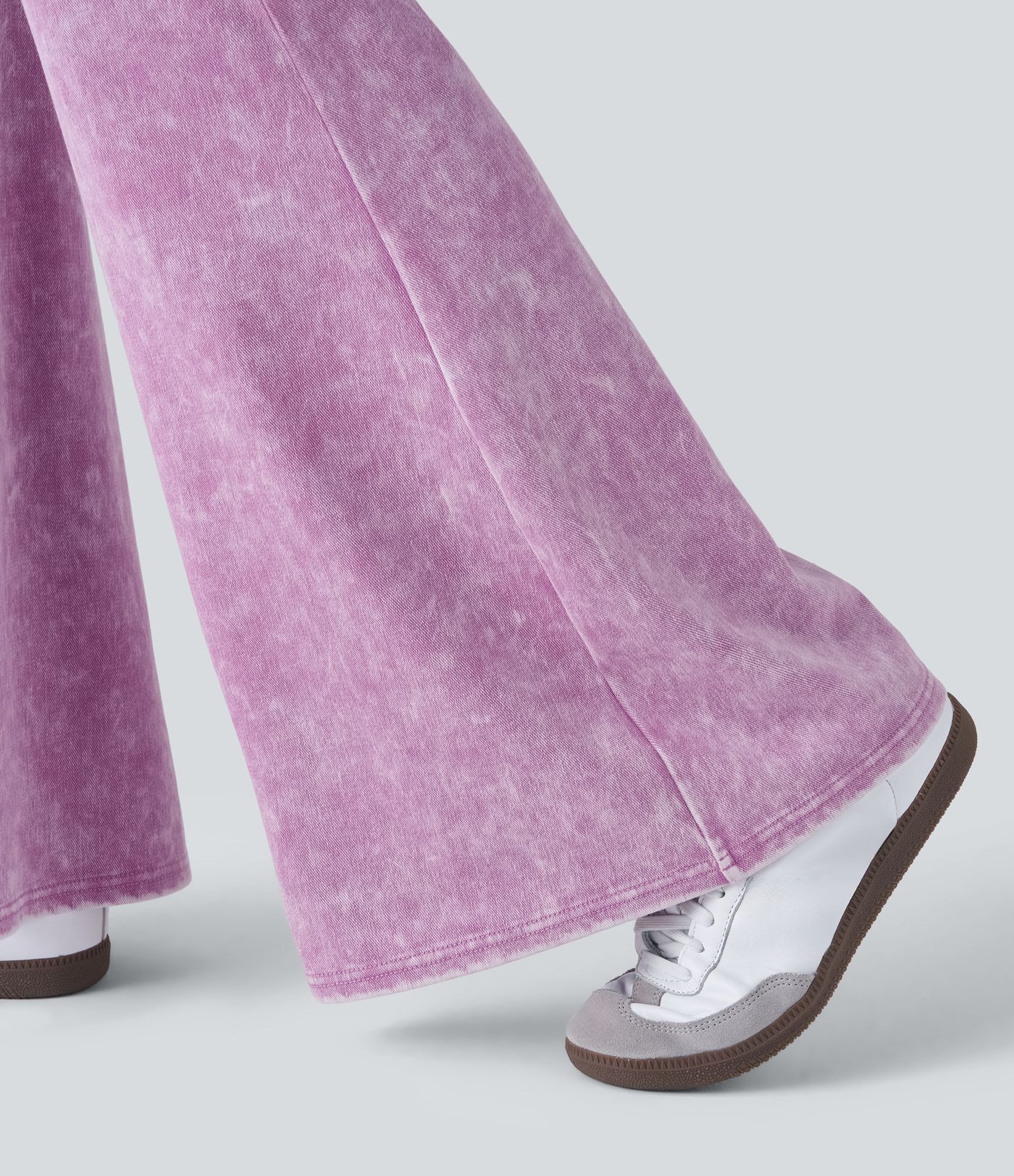 Jeans Halara Flex™ Denim súper acampanado elástico colorido lavado bolsillo trasero tiro alto