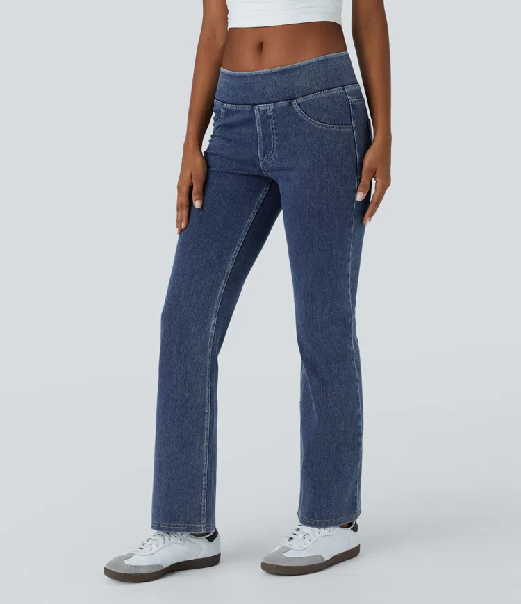 Halara Flex™ Low Rise Pockets Casual Bootcut Jeans