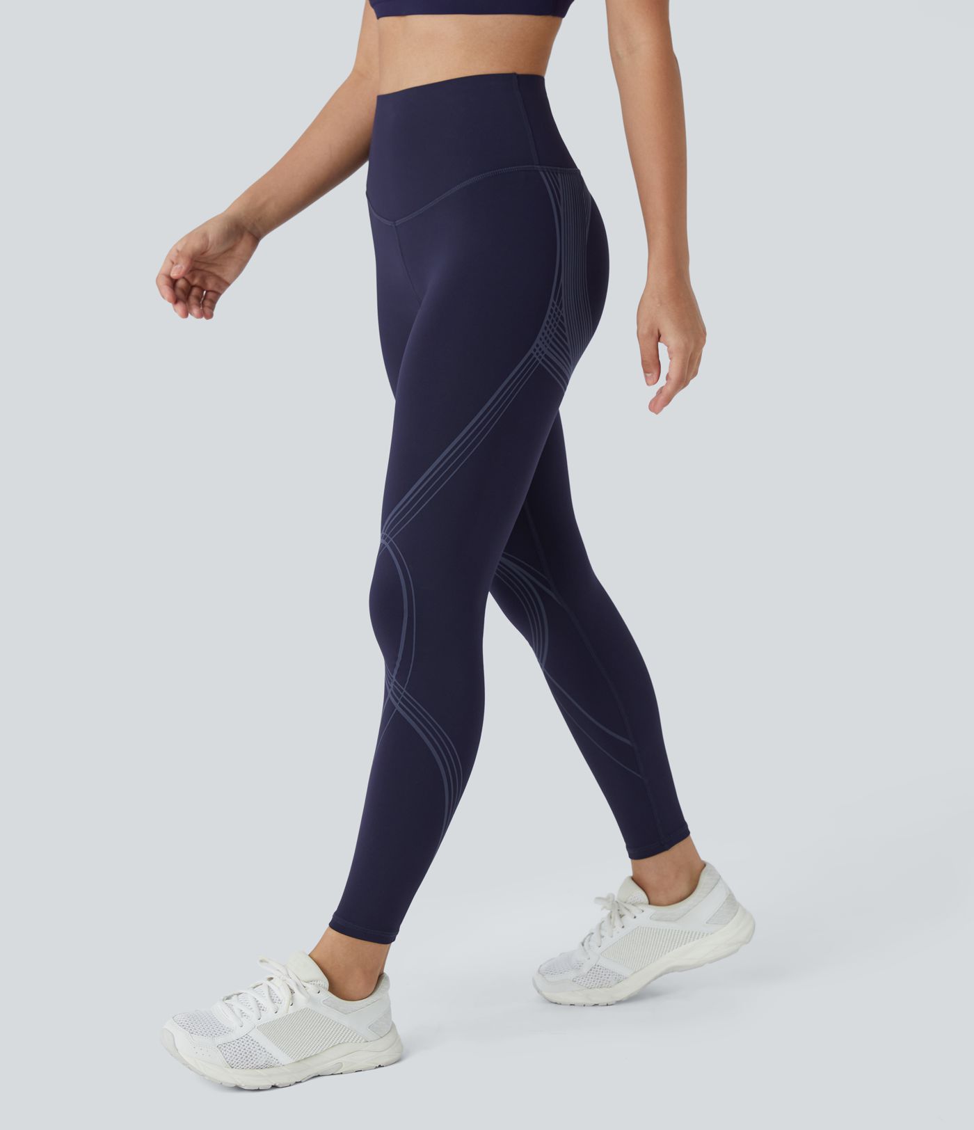 Po-Lifting Leggings mit hohem Bund, Bauchkontrolle, formende, schnell trocknende Lauf-Leggings