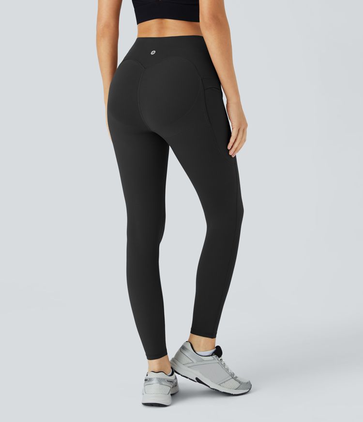 SoCinched High Waisted Butt Lifting Tummy Control Side Pocket Shaping Yoga UltraSculpt Leggings