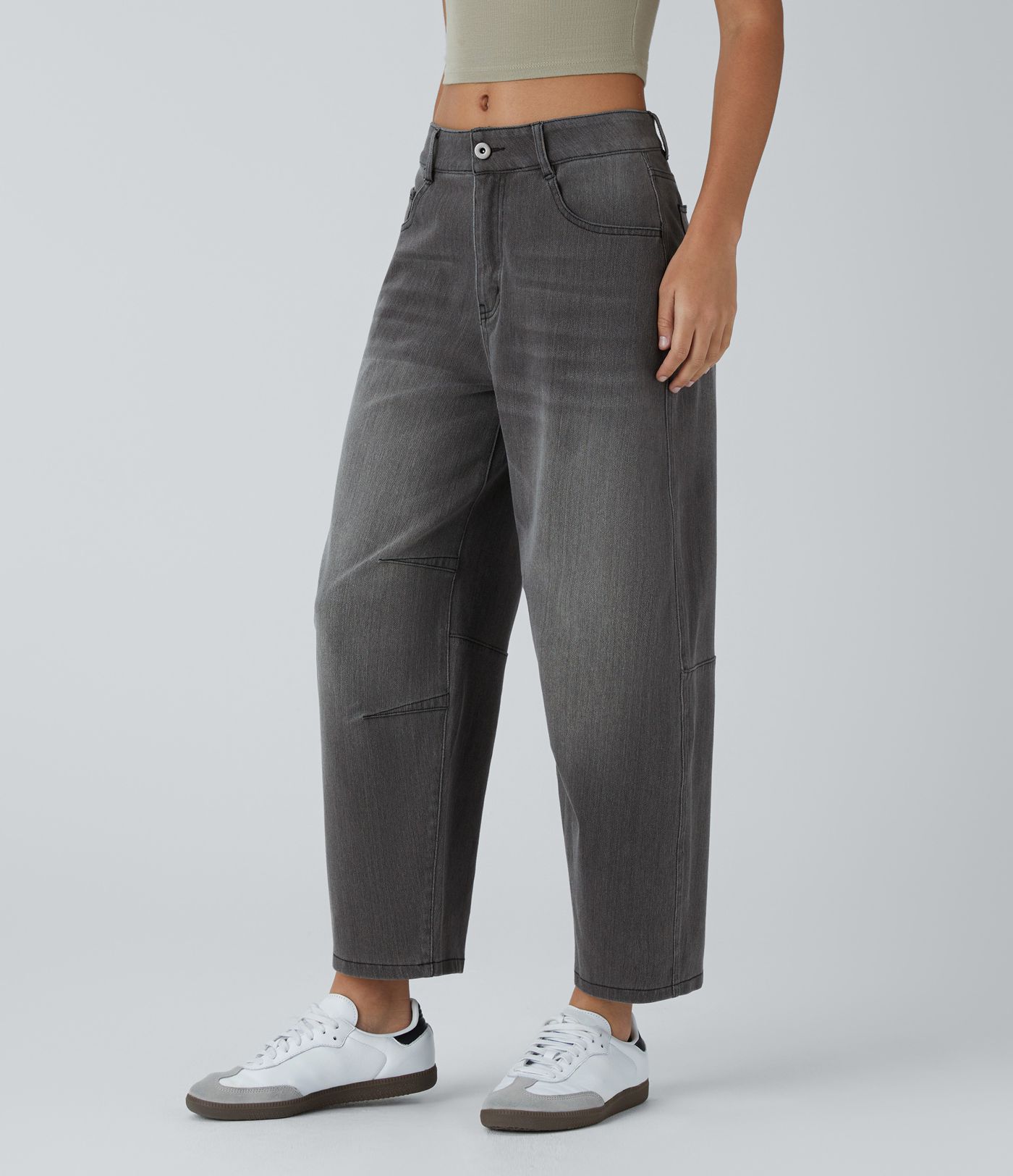 Halara Flex™ Hár-mistur Ruffle Hem Velvet Legging