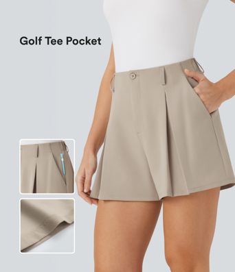 Schnell trocknende, hochsitzende Shorts mit Seitentasche für Golf - Golftasche - UPF 40+