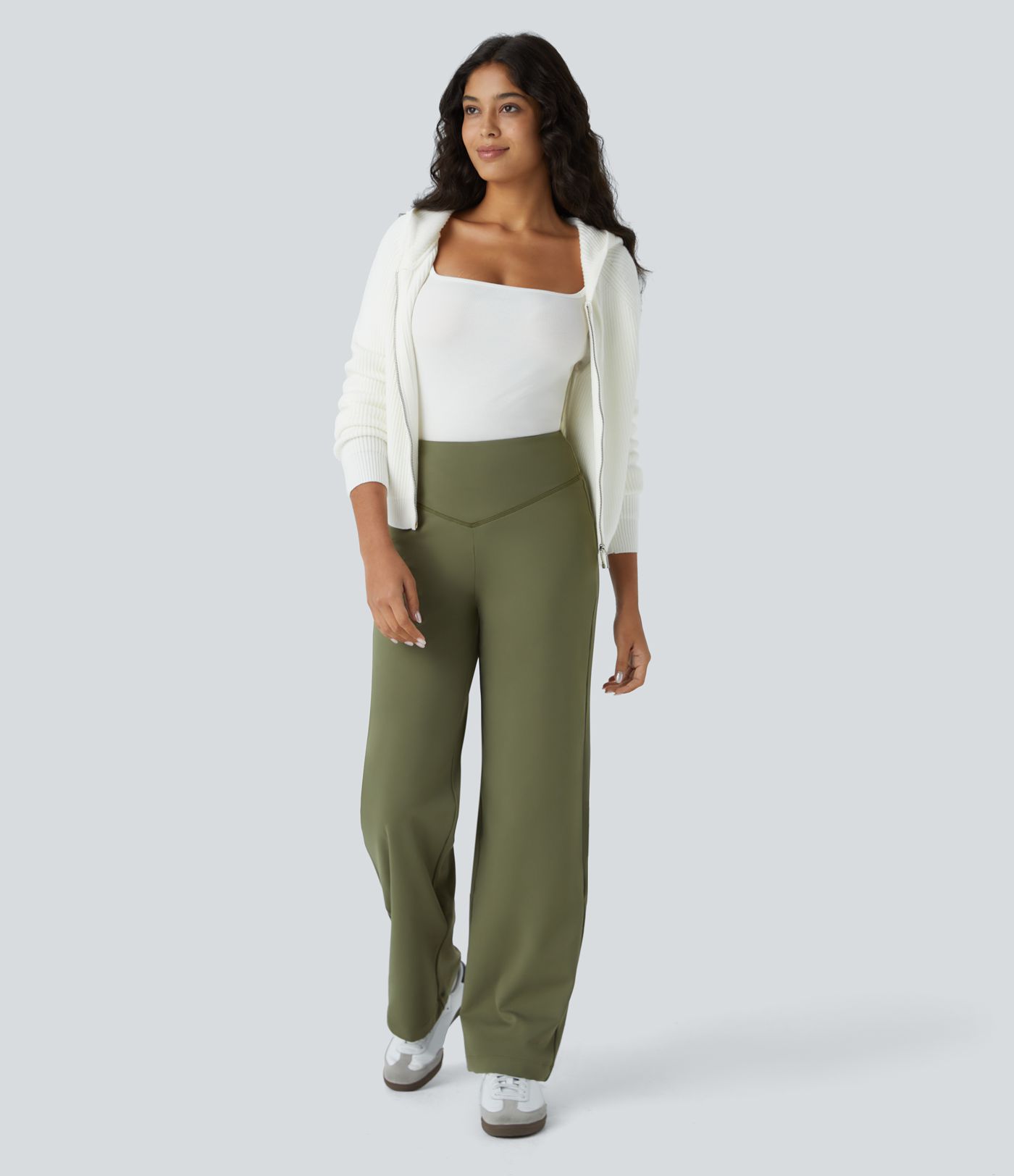 Pantalón Softlyzero™ Plush tiro alto bolsillo lateral posterior térmico