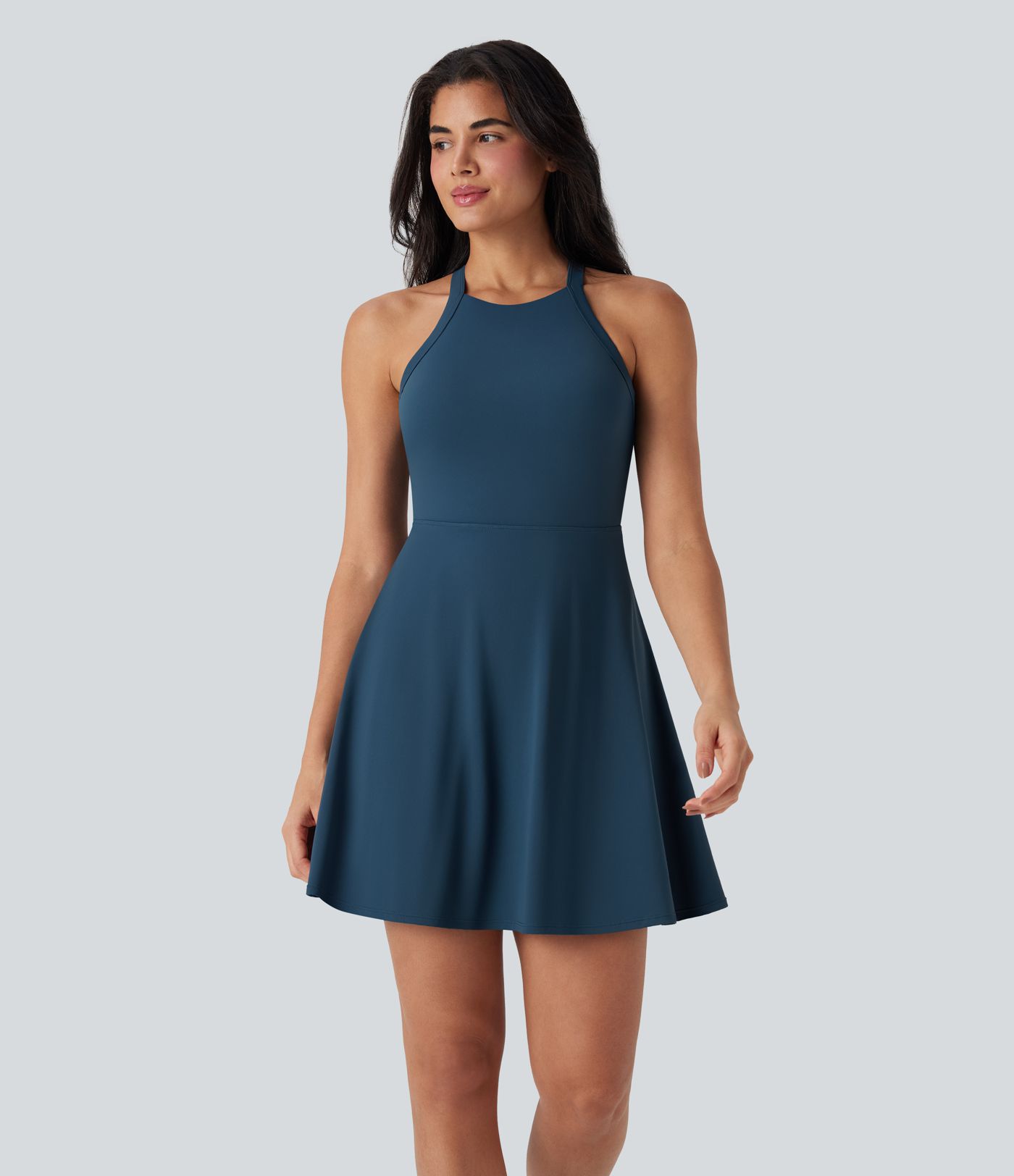 Softlyzero™ Airy Backless Twisted  Dance Active Dress-Easy Peezy