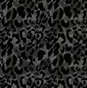 Gray Leopard Denim