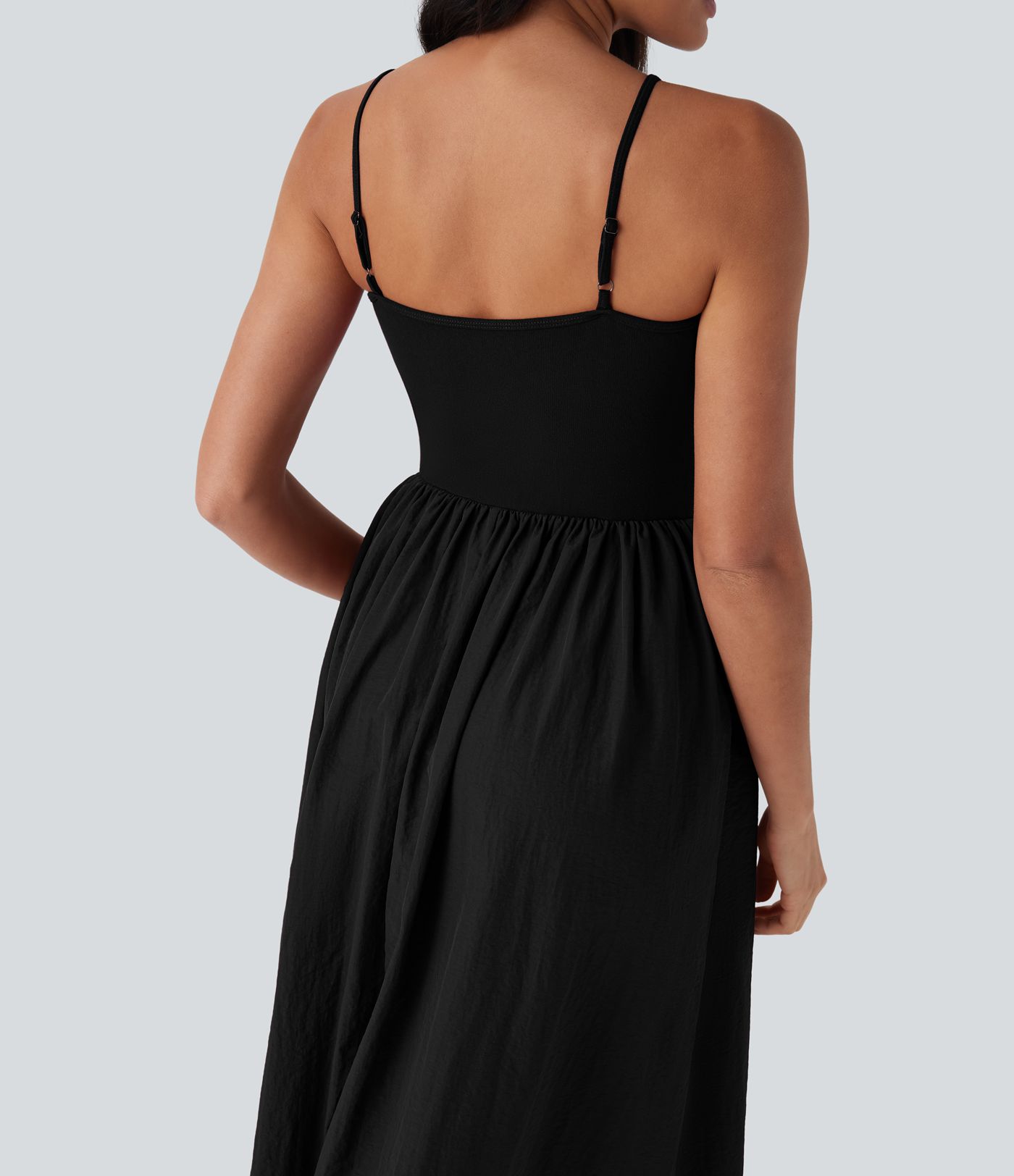 Maxi Casual Slip Dress with Pockets