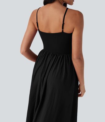 Maxi Casual Slip Dress with Pockets