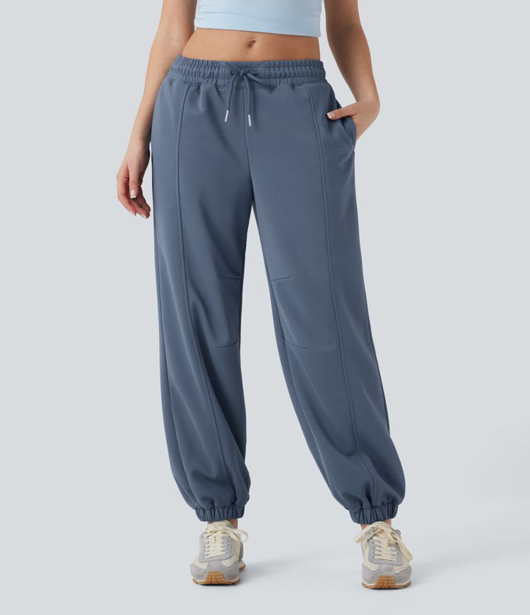 Low Rise Drawstring Casual Joggers with Pockets