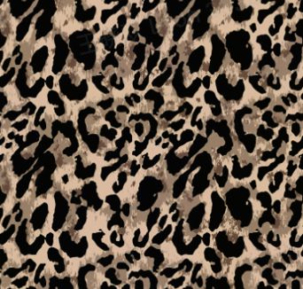 Cream Leopard Denim