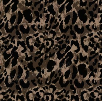 Dark Sand Leopard Denim