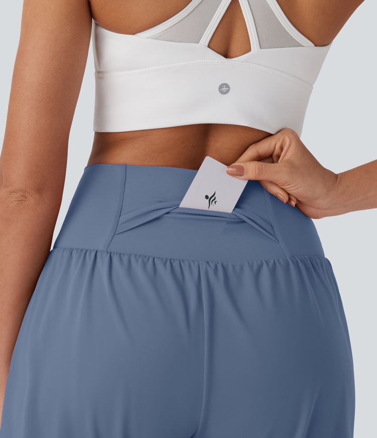 Softlyzero™ Airy Super High Waisted 2-in-1  Yoga Shorts 7" with Pockets