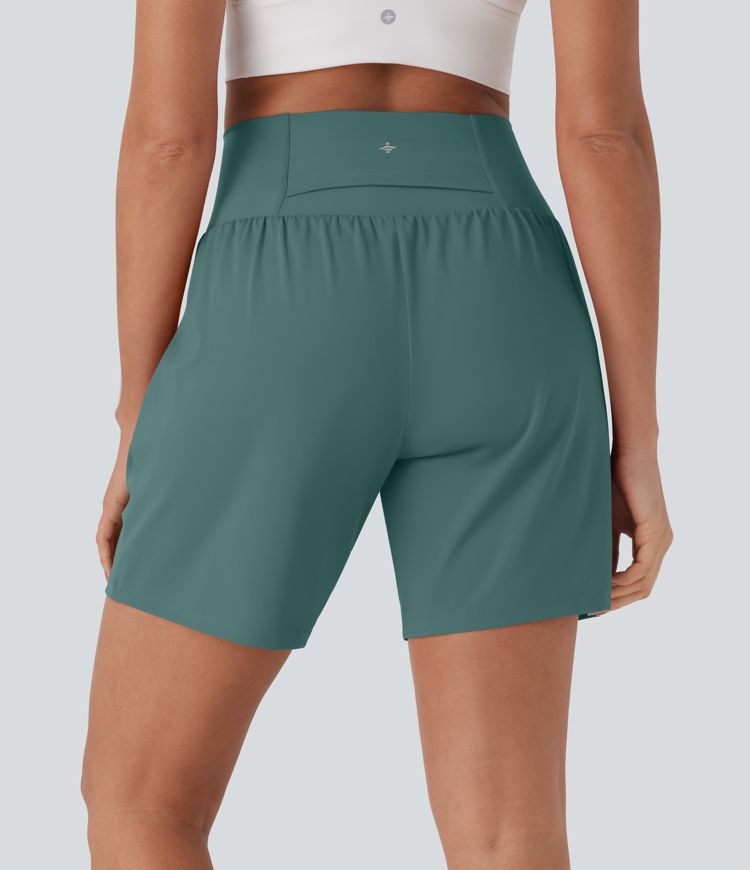 Softlyzero™ Airy Super High Waisted 2-in-1 Cool Touch Yoga Shorts 7" with Pockets