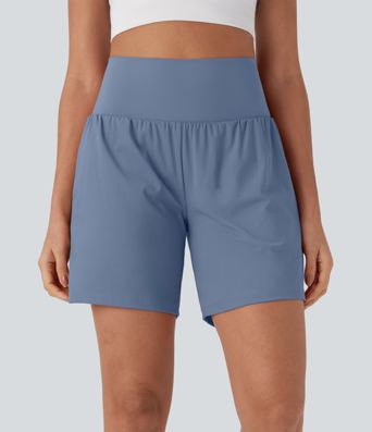 Softlyzero™ Airy Super High Waisted 2-in-1  Yoga Shorts 7" with Pockets