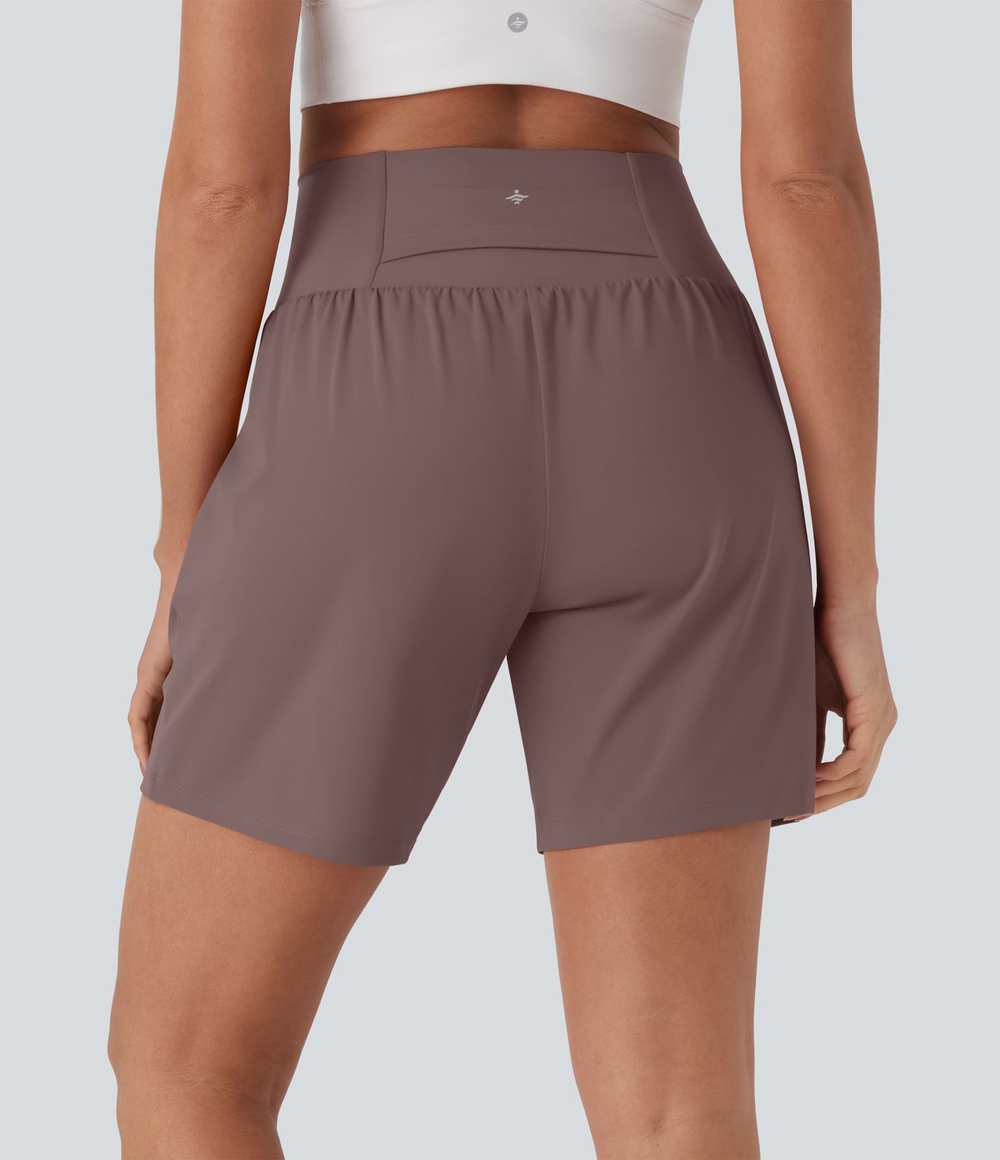 SoftlyZero™ Airy Super High Waisted 2-in-1 Cool Touch Yoga Shorts 7" with Pockets