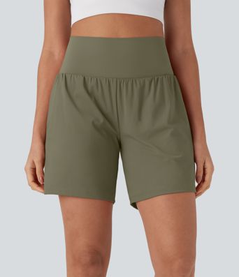 Softlyzero™ Airy Super High Waisted 2-in-1  Yoga Shorts 7" with Pockets