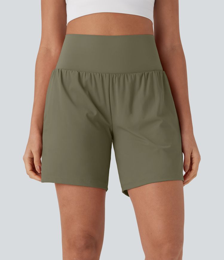 Softlyzero™ Airy Super High Waisted 2-in-1  Yoga Shorts 7" with Pockets