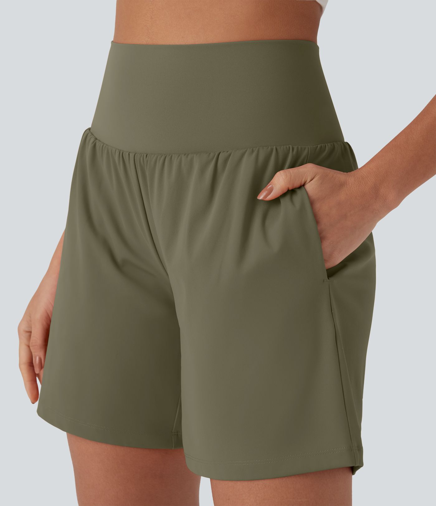 Softlyzero™ Airy Super High Waisted 2-in-1  Yoga Shorts 7" with Pockets