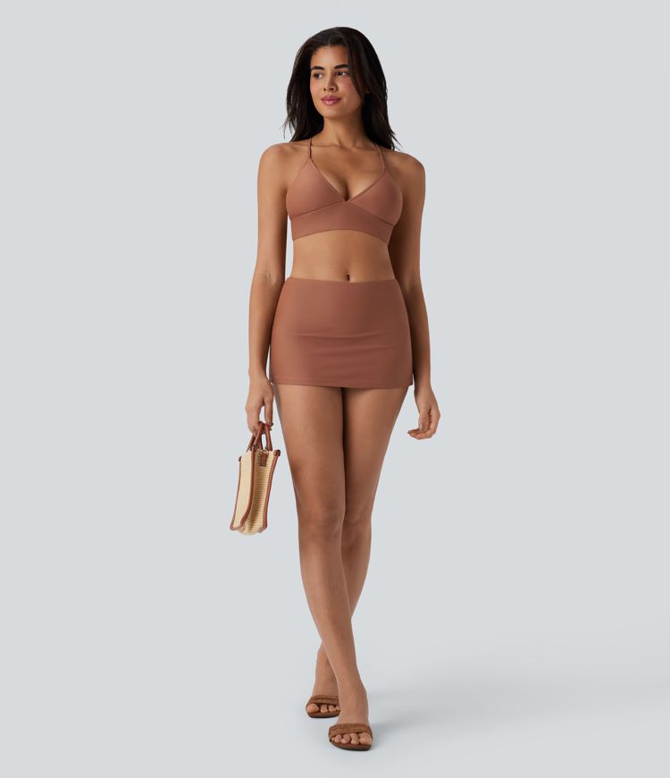 Lace Up Bikini Top Swimsuit