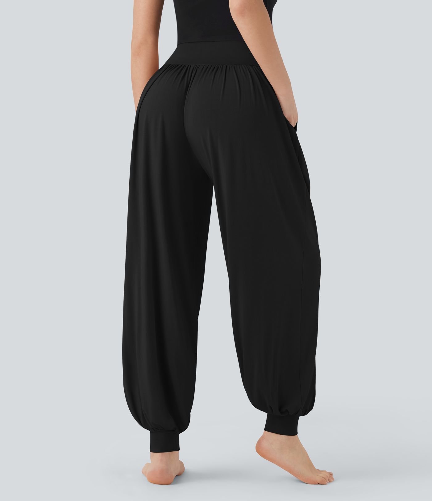 High Waisted Tummy Control Yoga Joggers with Pockets