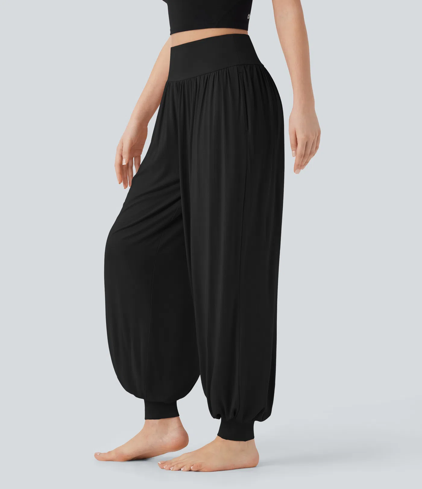 SoCinched High Waisted Tummy Control Yoga Joggers with Side Pockets