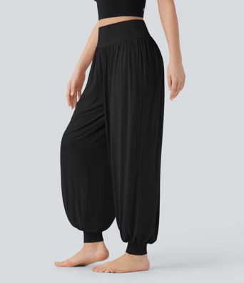 High Waisted Tummy Control Yoga Joggers with Pockets