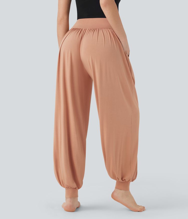 High Waisted Tummy Control Yoga Joggers with Pockets