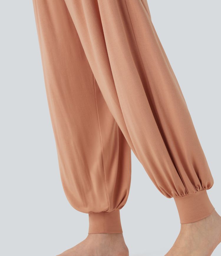 High Waisted Tummy Control Yoga Joggers with Pockets