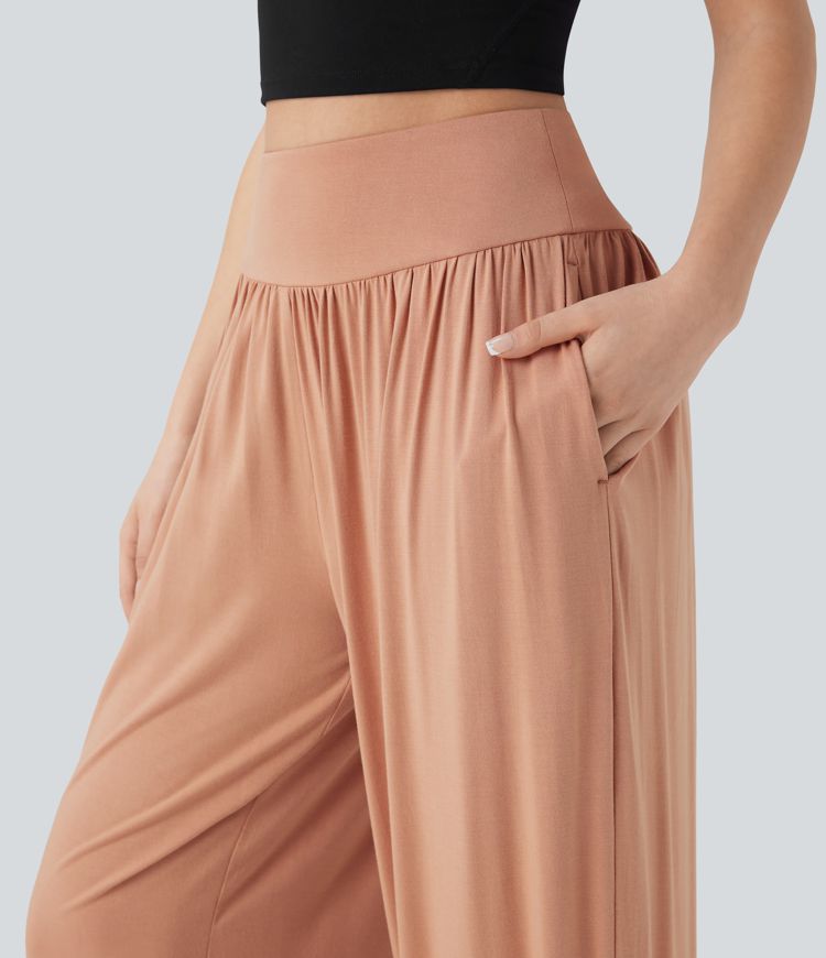 SoCinched High Waisted Tummy Control Yoga Joggers with Side Pockets