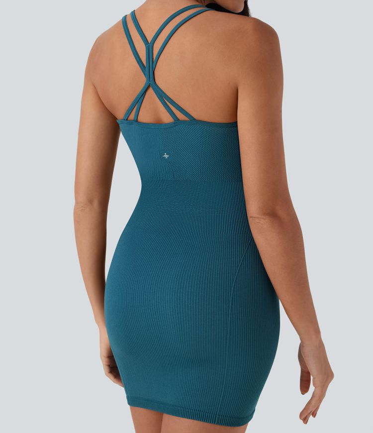 Seamless Flow Bodycon Mini Casual Dress