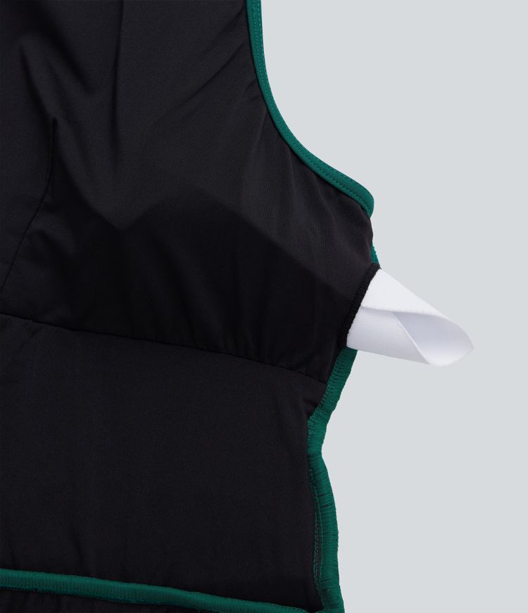 Plus Size V Neck Sleeveless Jumpsuit with Pockets-Easy Peezy Edition