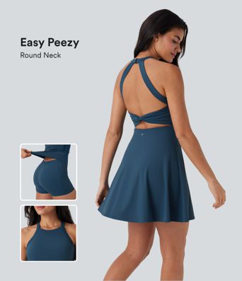 Robe de danse dos nu torsadée Softlyzero™ Airy Cool Touch - Easy Peasy