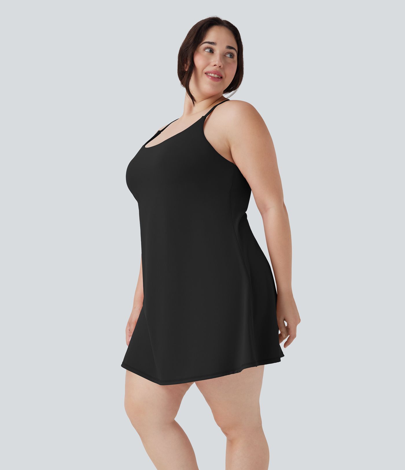 Softlyzero™ Plush Backless Active Plus Size Dress-Longer Length-Easy Peezy Edition