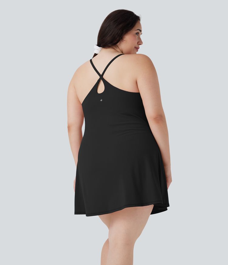 SoftlyZero™ Plush Active Plus Size Dress-Longer Length-Easy Peezy Edition