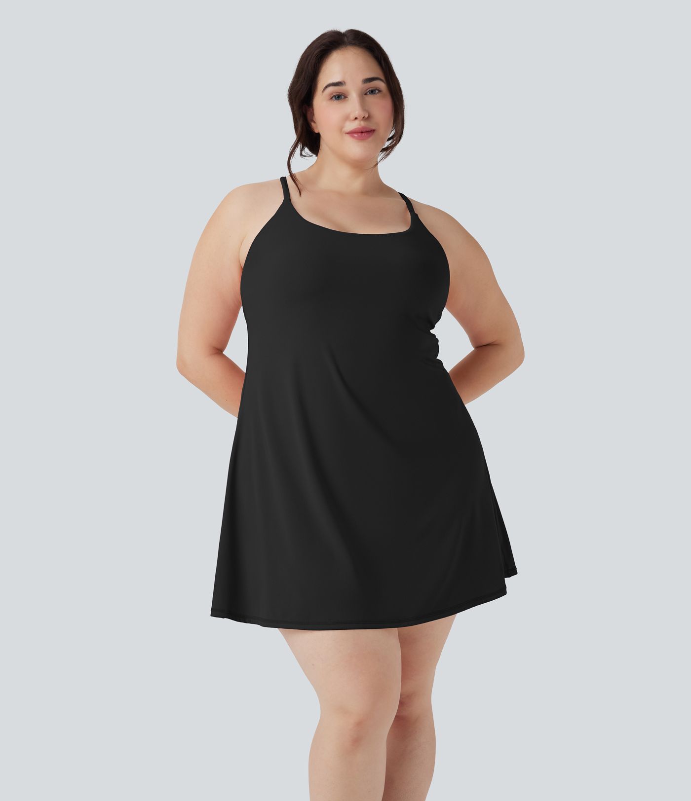 Softlyzero™ Plush Backless Active Plus Size Dress-Longer Length-Easy Peezy Edition